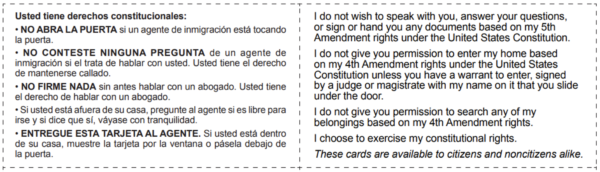 REDADAS DE ICE Y SUS DERECHOS LEGALES
